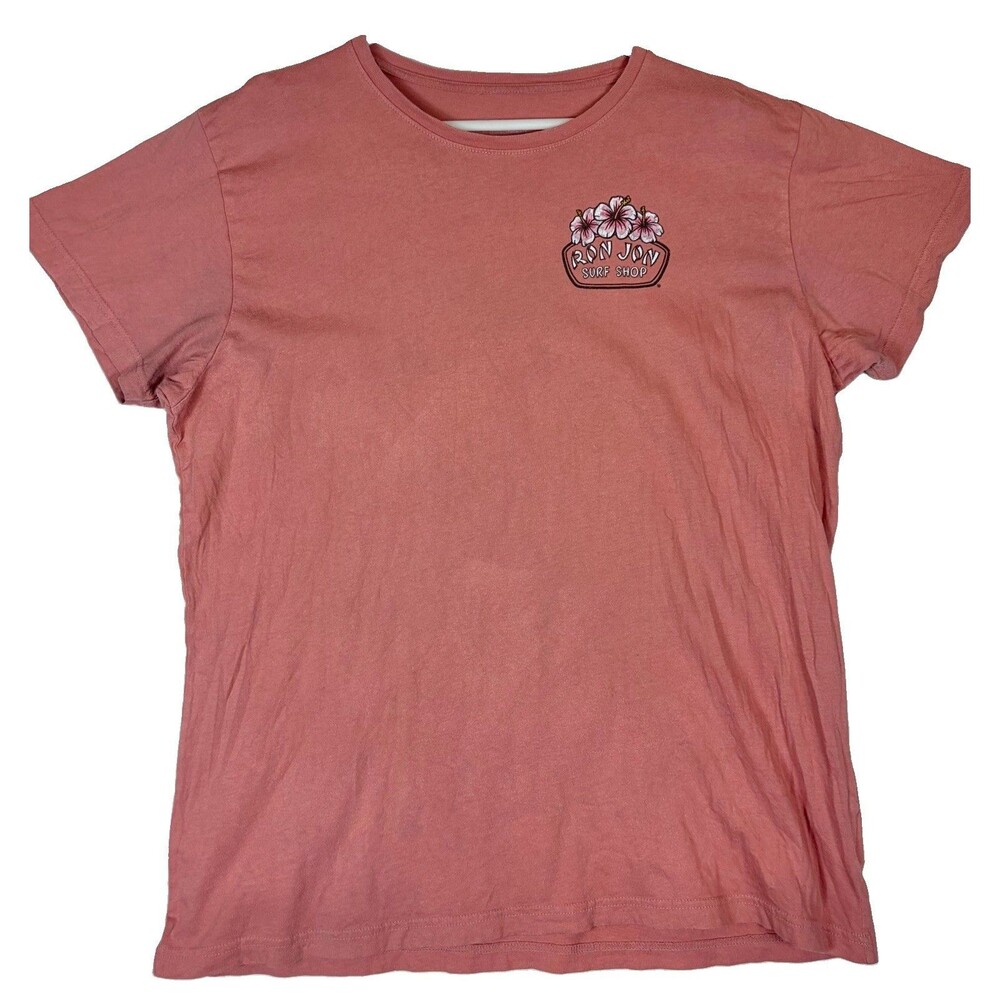Ron Jon Surf Shop Disney Springs T-Shirt S/S Peach Pink Women’s 2XL